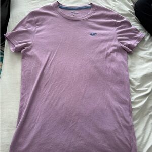 Hollister Lavender Crew Neck Short Sleeve Tee